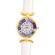 Venezia Millefiori - White Band & Gold 
