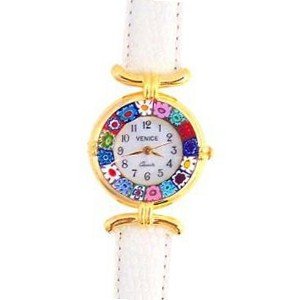 Venezia Millefiori - White Band & Gold 
