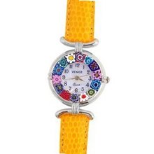 Venezia Millefiori - Yellow Band & Silver 