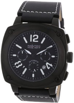 Nautec No Limit Automatic Grizzly GZ AT/LTIPIPBK with Leather Strap