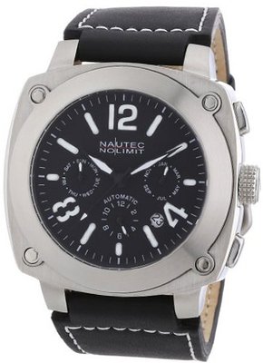 Nautec No Limit Automatic Grizzly GZ AT/LTSTSTBK with Leather Strap