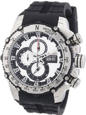 Nautec No Limit Quartz D2X DT QZ/RBSTSTBK-BK with Rubber Strap