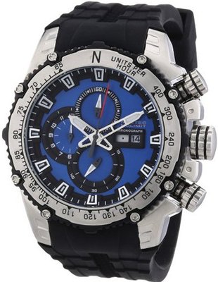 Nautec No Limit Quartz D2X DT QZ/RBSTSTBL-BK with Rubber Strap