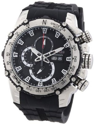 Nautec No Limit Quartz D2X DT QZ/RBSTSTSL-BK with Rubber Strap
