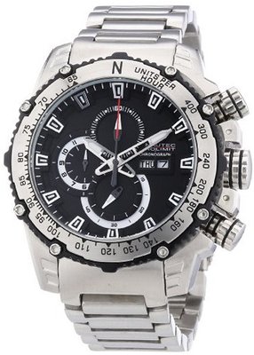 Nautec No Limit Quartz D2X DT QZ/STSTSTBK-BK with Metal Strap