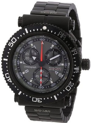 Nautec No Limit Quartz Deep Sea Professional Chronograph DS-PM QG10/IPOL with Metal Strap