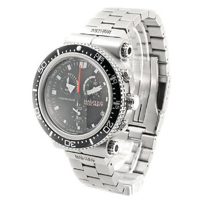 Nautec No Limit Quartz Deep Sea Professional NN-DSP1-QZ-ST-STST-BK with Metal Strap