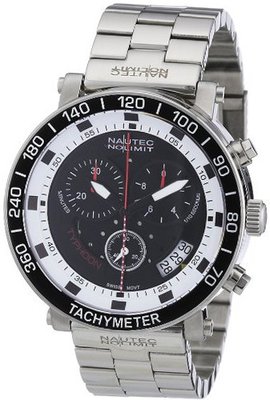 Nautec No Limit Quartz Typhoon TY QZ/STSTBKWH with Metal Strap