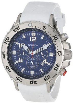 Nautica N14537G NST Round Chronograph Resin Band