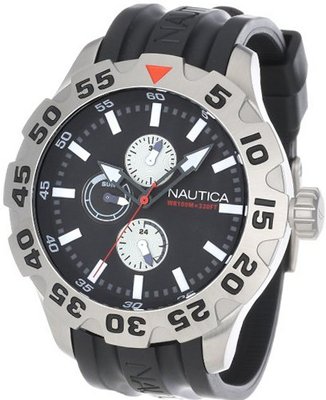 Nautica N15564G BFD 100 Multifunction Black Dial