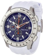 Nautica N17593G NST 101 White Resin Blue Dial