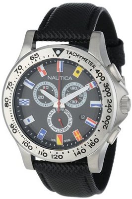 Nautica N19595G NST 600 Chrono Flag Classic Analog with Enamel Bezel