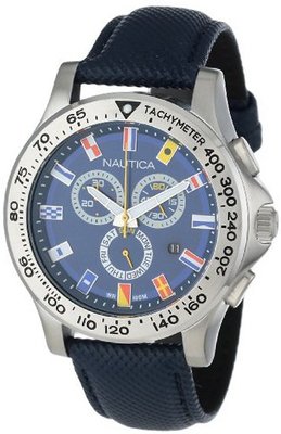 Nautica N19597G NST 600 Chrono Flag Classic Analog with Enamel Bezel