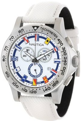 Nautica N19598G NST 600 Chrono Flag Classic Analog with Enamel Bezel