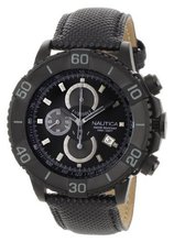 Nautica N20062G NST 500 Black Polyurethane and Black Dial
