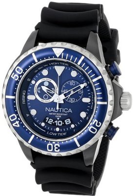 Nautica N32600G NMX 650 Tide Analog Display Japanese Quartz Black