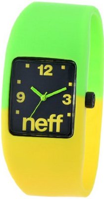Neff NF0205-l/xl lemon/lime Interchangeable Face Silicon Stretch Band