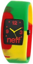 uNEFF Neff NF0205-l/xl rasta swirl Interchangeable Face Silicon Stretch Band 