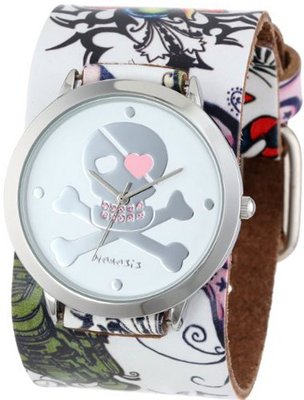 Nemesis 302-821P Punk Rock Heart Skull Tattoo Leather Band