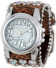 Nemesis B3SB069W Stone Collection Animal Print Silver Black Trendy