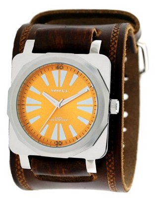 Nemesis #BIN063O Premium Wide Leather Cuff Band