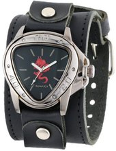 Nemesis LBB928R Ion-Plating Black Case with Red Dragon Leather Cuff