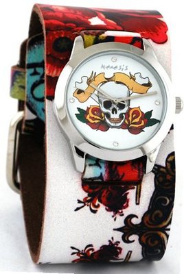 Nemesis Unisex Tattoo Band Leather Cuff