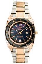 Nicolet by Croton Diamond Black Mother of Pearl Dial Two Tone 322067R