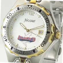 NICOLET Two Tone ATLANTIC 10 NCAA CONFERENCE Bracelet . Model: NC5001-AT