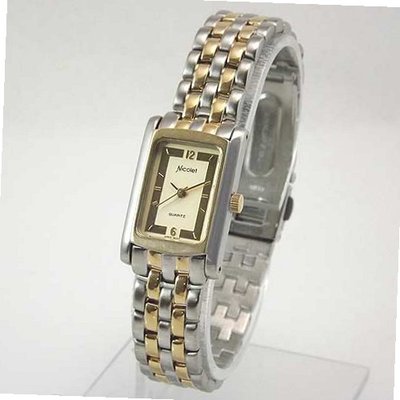 NICOLET Two-Tone with Two Tone Bracelet. Model: NC-2046W