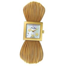 Nina Ricci N019 N01942364 Diamonds Gold Steel Bracelet & Case Synthetic Sapphire Quartz