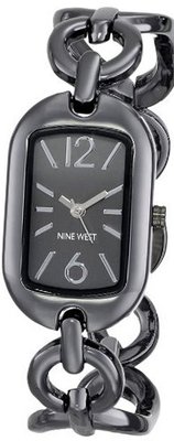 Nine West NW/1573GNGN Gunmetal Link Bracelet