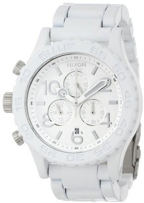 Nixon 42-20 Chrono All White/Silver, One Size