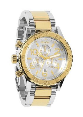Nixon 42-20 Chrono Analog , Color: Silver / Champagne Gold
