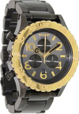 Nixon 42-20 Chrono Gun N Gold, One Size