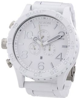 Nixon 51-30 Chronograph White Dial White PVD A0831255