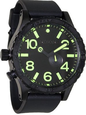 Nixon 51-30 Tide Black Dial Black PVD A0581256