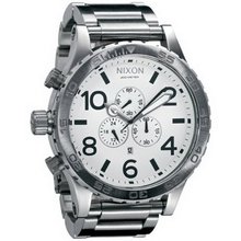 Nixon A083-100 Stainless-Steel Analog White Dial