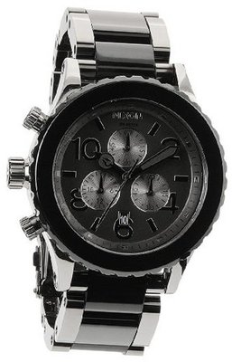 uNIXON Nixon 42-20 Chrono Gunmetal/Black Acetate, One Size 