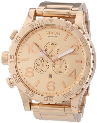 uNIXON Nixon 51-30 Chrono A083897 Rose-Gold Stainless-Steel Quartz with Rose-Gold Dial 