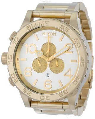 uNIXON Nixon 51-30 Chrono - Champagne Gold/Silver, One Size 