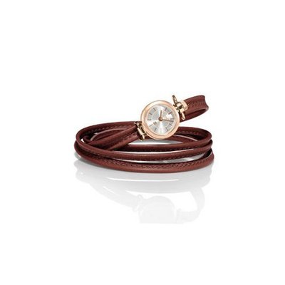 Nomination VIENNA ROSE GOLD with leather strap + BOX (Silver) 078001-017