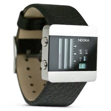 Nooka - ZENV BK in Black Leather Band