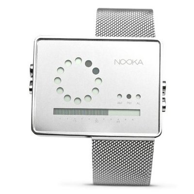 Nooka Zirc Unisex Stainless Digital - Mesh Bracelet - ZIRCMR