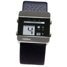 Nooka - ZOOV BK in Black Leather Band