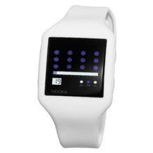 uNOOKA Nooka Unisex ZUB-ZOT-WB-20 Zub Zot Black Dial White Polyurethane 