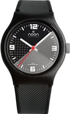 Noon Copenhagen 33-071DS15 KOLOR Black Rubber Strap