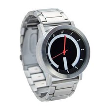 Novo the ABSOLUTE Silver and Black Big Face Black and White Rotating Logo Hour dial