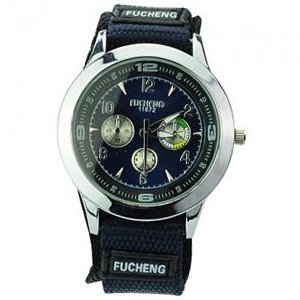 Elegant Woven Band Round Dial Quartz Movement -Blue dial