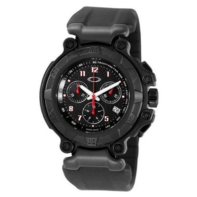 Oakley 10-274 Crankcase Stealth Unobtainium Limited Edition Chronograph Rubber
